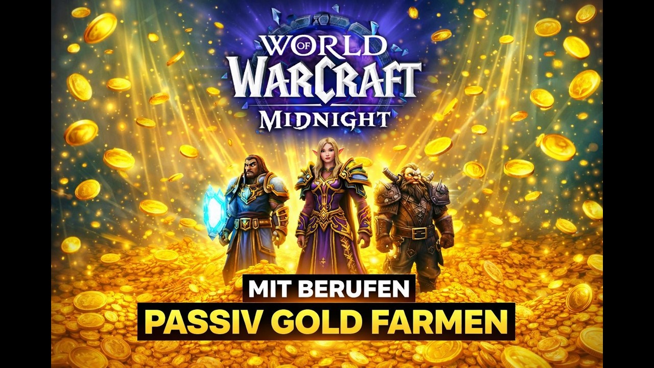 Millionen Gold OHNE zu farmen. Welche Berufe eignen sich am besten in Midnight um passiv zu farmen?