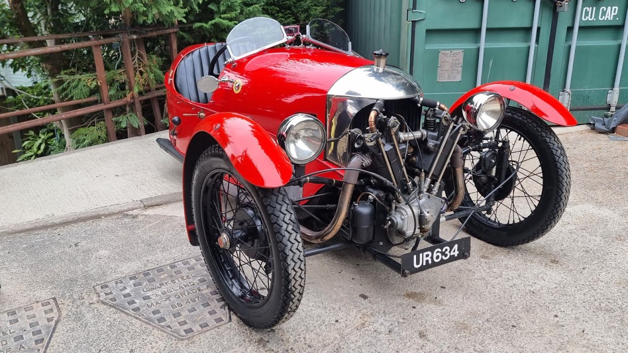 Startup procedure of the 1928 Morgan Aero with the 1100cc JAP V-Twin LTOW