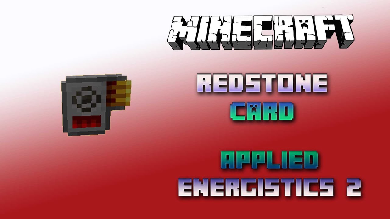Redstone Card 📀 Minecraft Applied Energistics Tutorial 📀 English 📀 #Minecraft