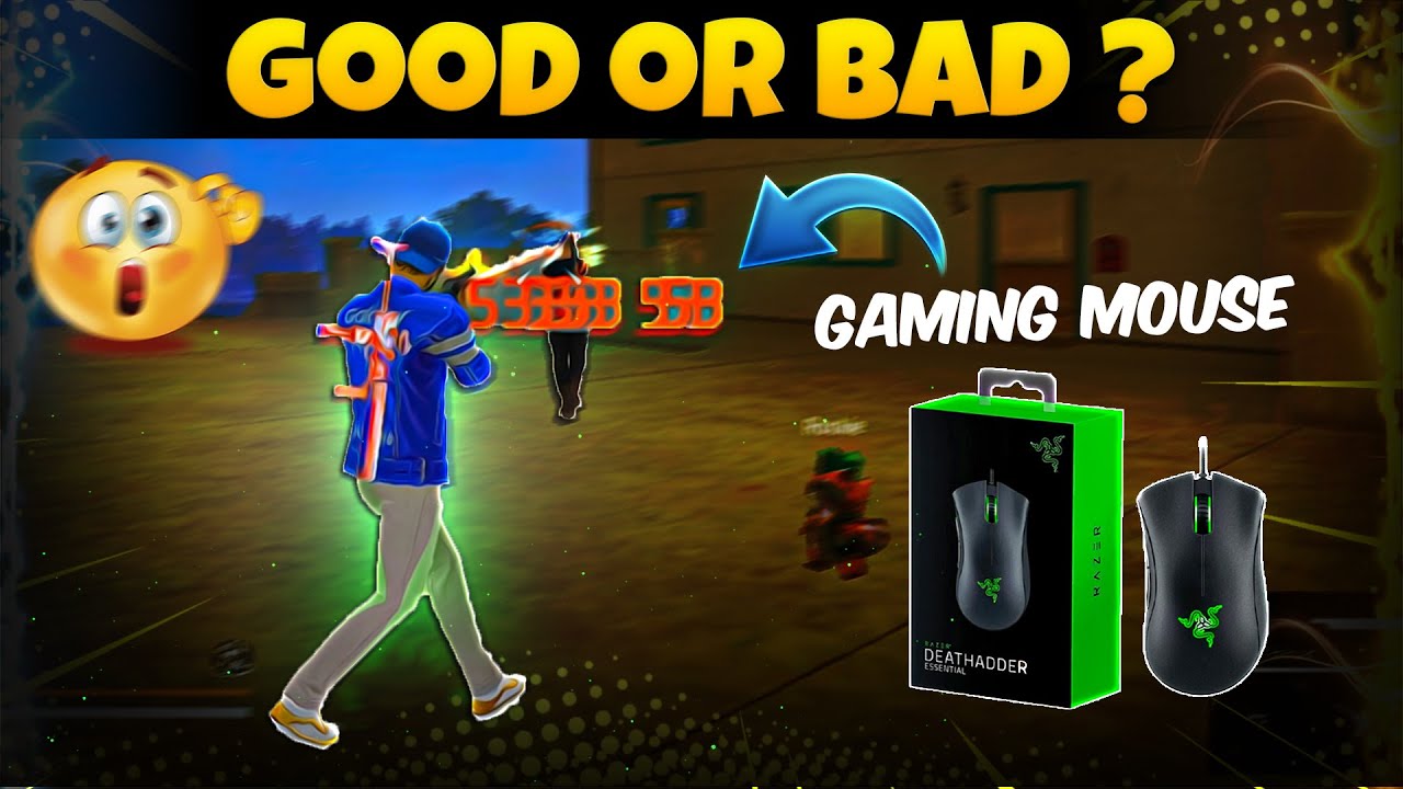 Gaming Mouse Gives Only Headshots ? Gaming Mouse Vs Non Gaming Mouse 🖱 | Free Fire | Bluestacks 5