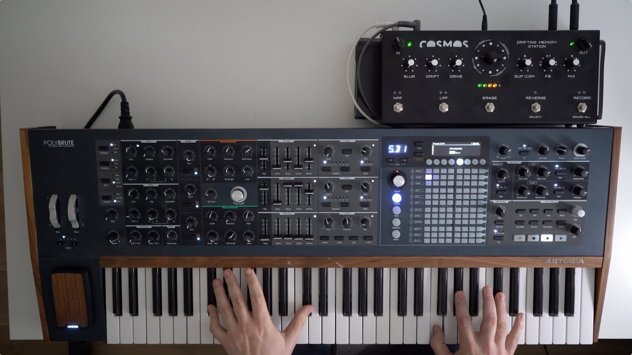 Ambient jam with the Arturia Polybrute and Soma Cosmos
