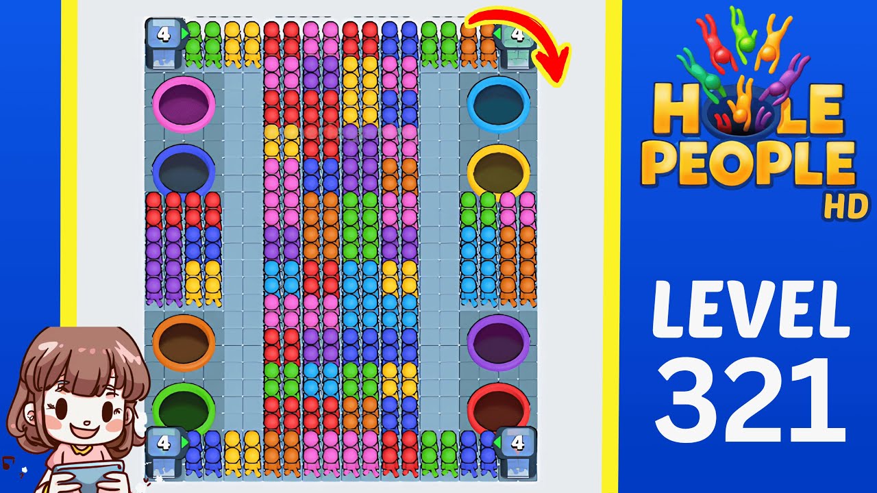 Hole People Level 321 Solution Walkthrough