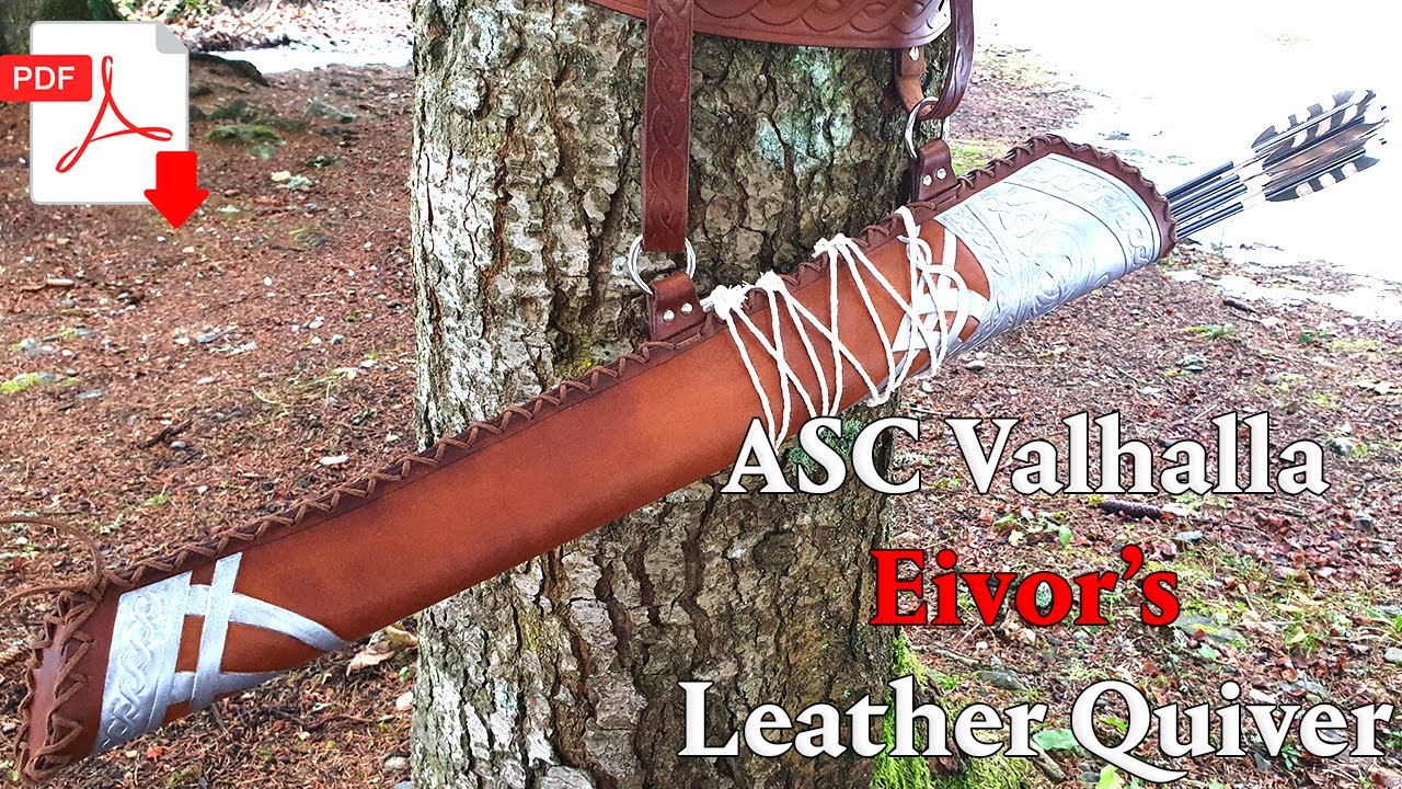How To Make Eivor's Leather Quiver from The Game Assassin's Creed Valhalla - Leatherworking