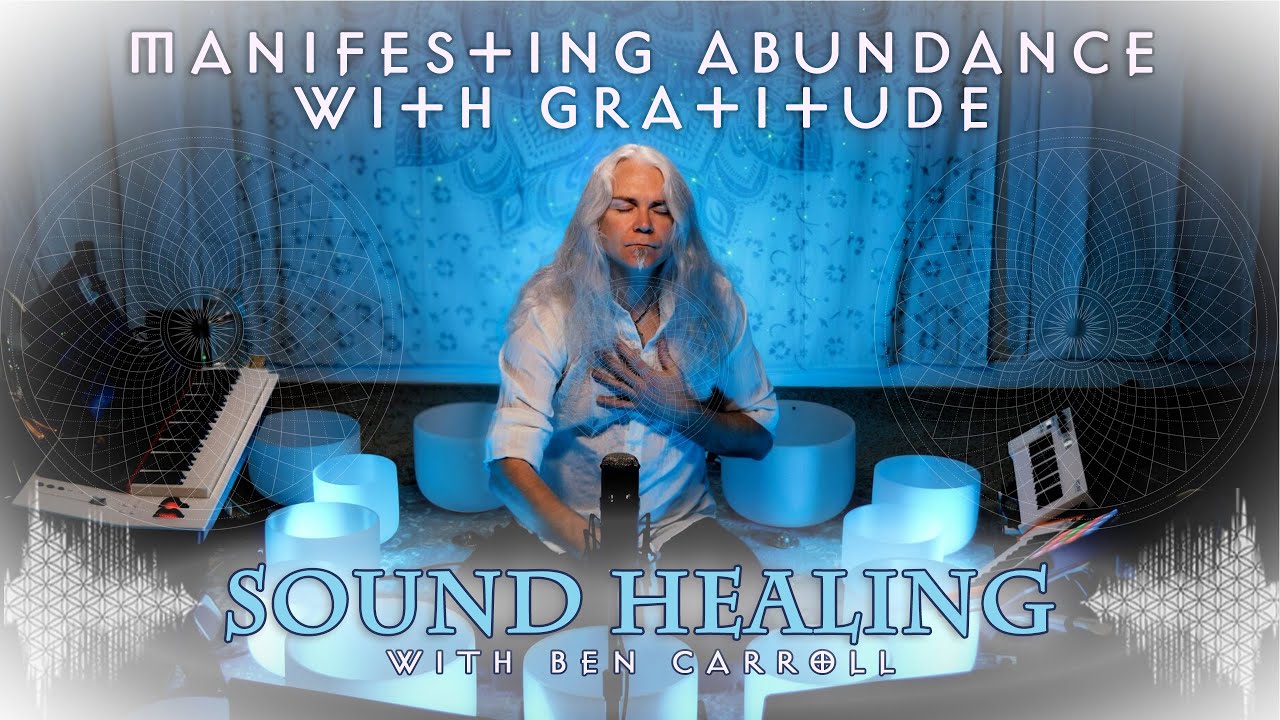 Manifesting Abundance with Gratitude | Crystal Singing Bowl & Voice Meditation | 432hz
