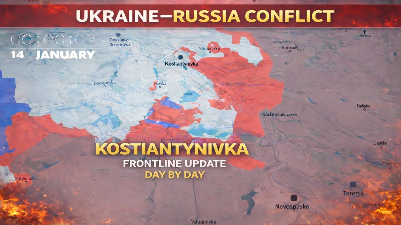 Ukraine–Russia Conflict | Kostiantynivka Frontline Update – Day by Day  (DEC 1 – JAN 19)2026