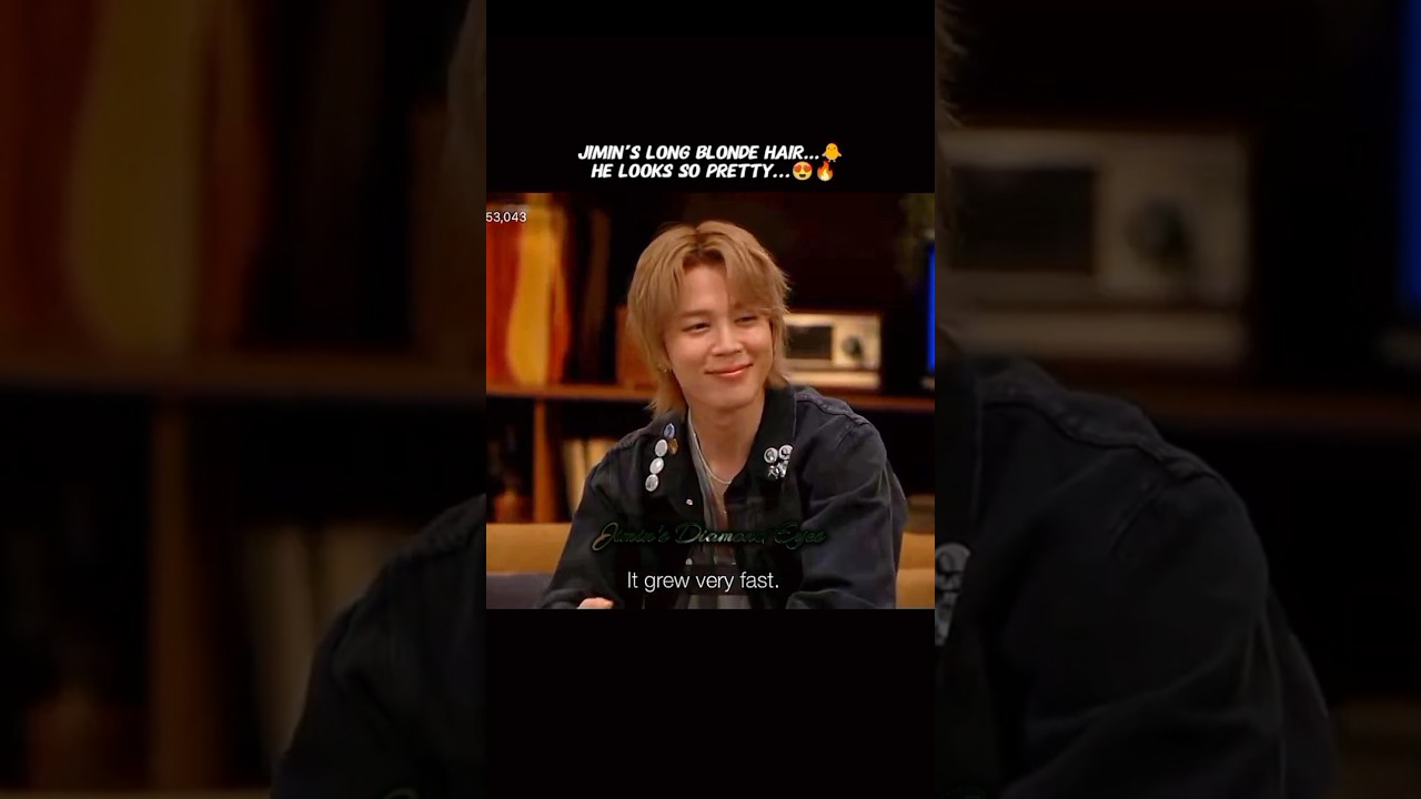 Jimin proudly talking about his long Blonde Hair 😭🔥 #shorts #jimin #bts #shortsfeed #fyp#bts_arirang