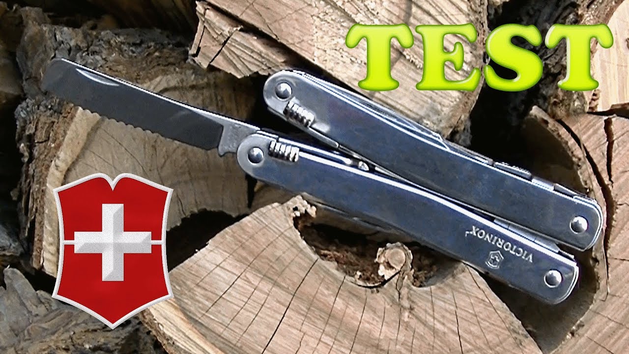 Victorinox SwissTool Spirit тест клинка