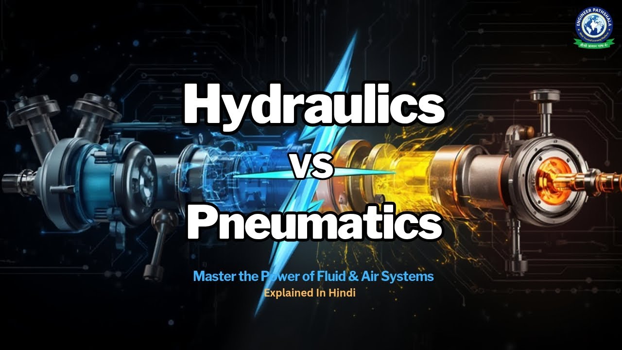 Hydraulic And Pneumatic System Explained In Hindi | What Are Hydraulic & Pneumatic Systems |