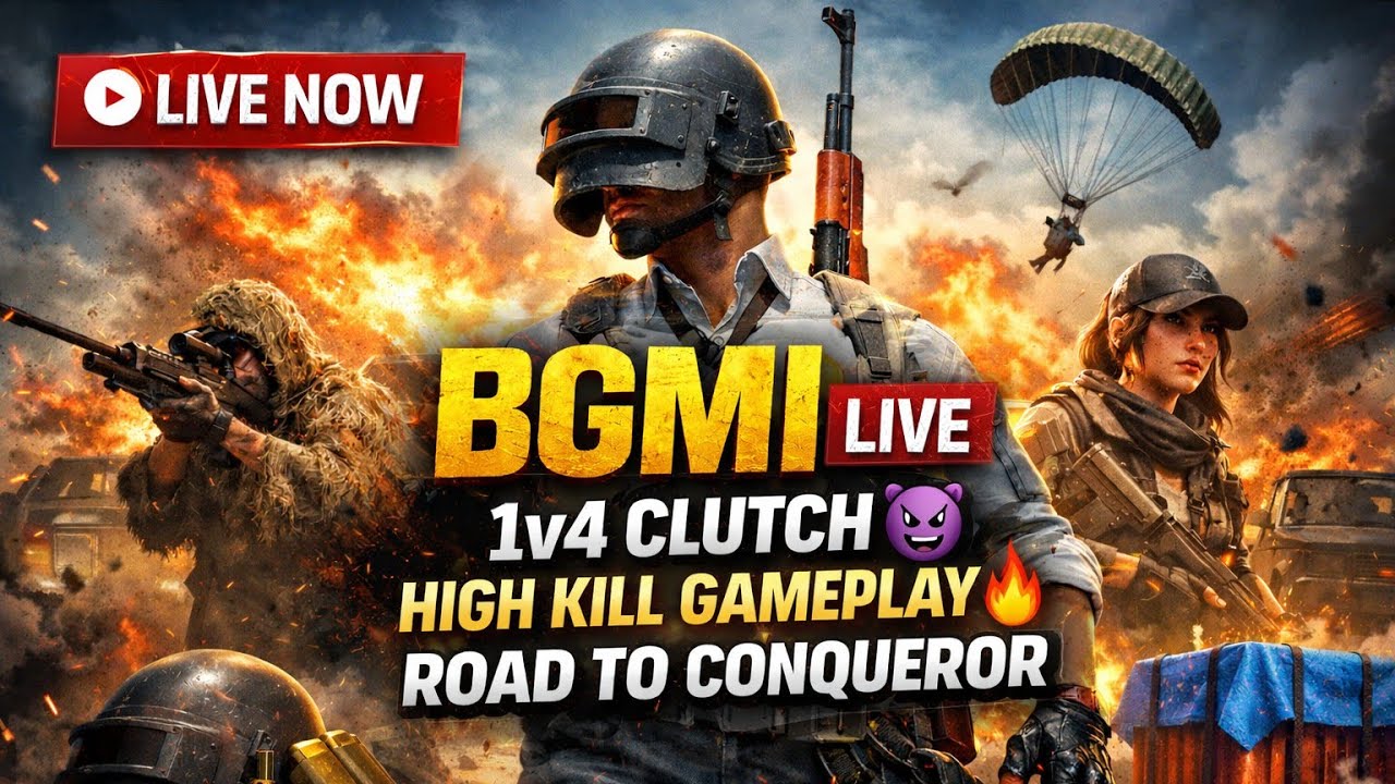 S.T.gemar.19 is liveBGMI LIVE | Solo vs Squad 😈 Dekhte Hai Kitne Kills?