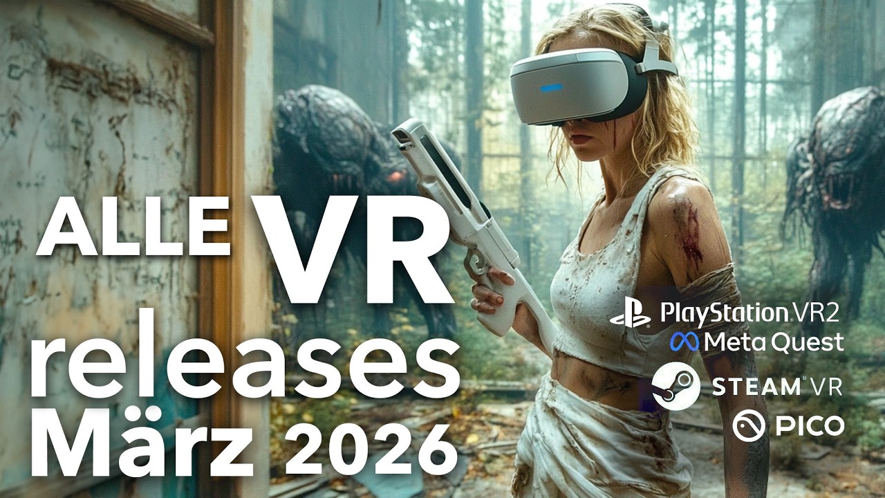 Neue VR games im M&auml;rz 2026 - PSVR2, Meta Quest , PCVR & PICO