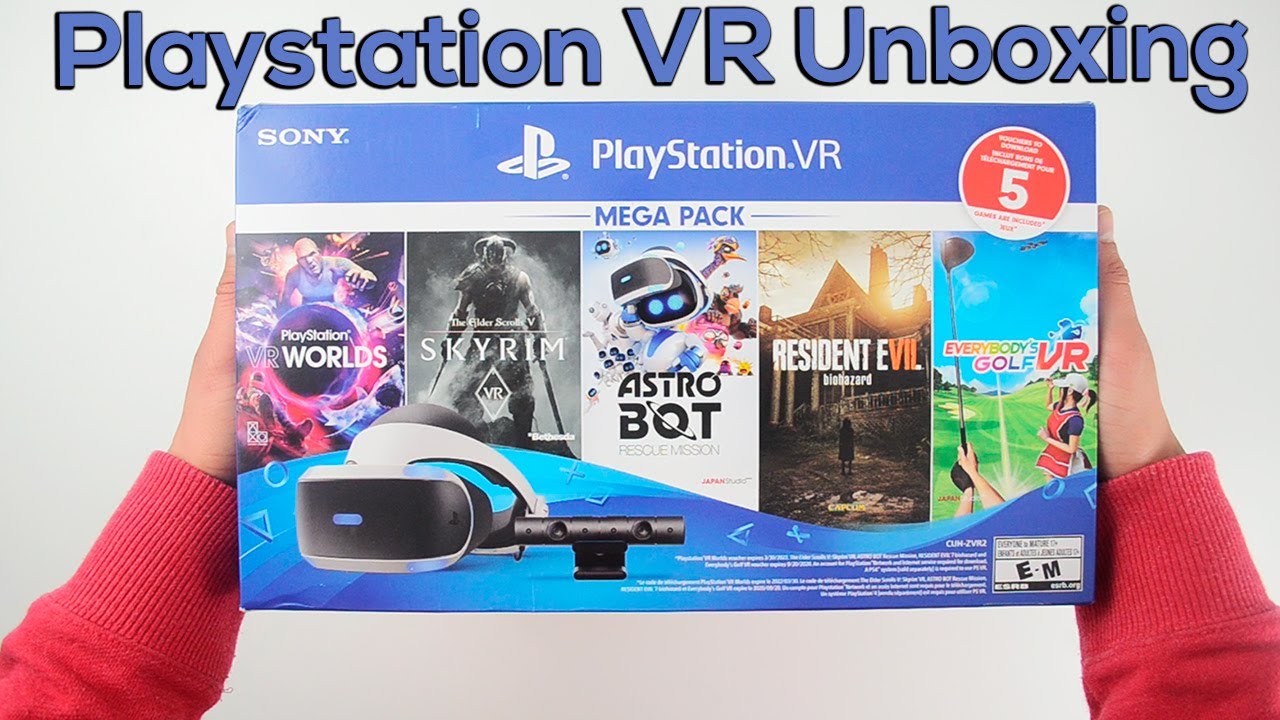 Распаковка PlayStation VR Mega Pack Bundle с 5 играми