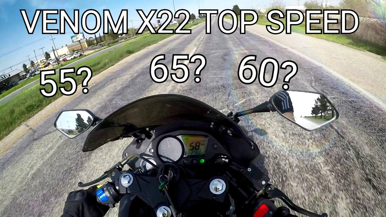 Мотоцикл Venom X22 125 куб. см. Максимальная скорость!