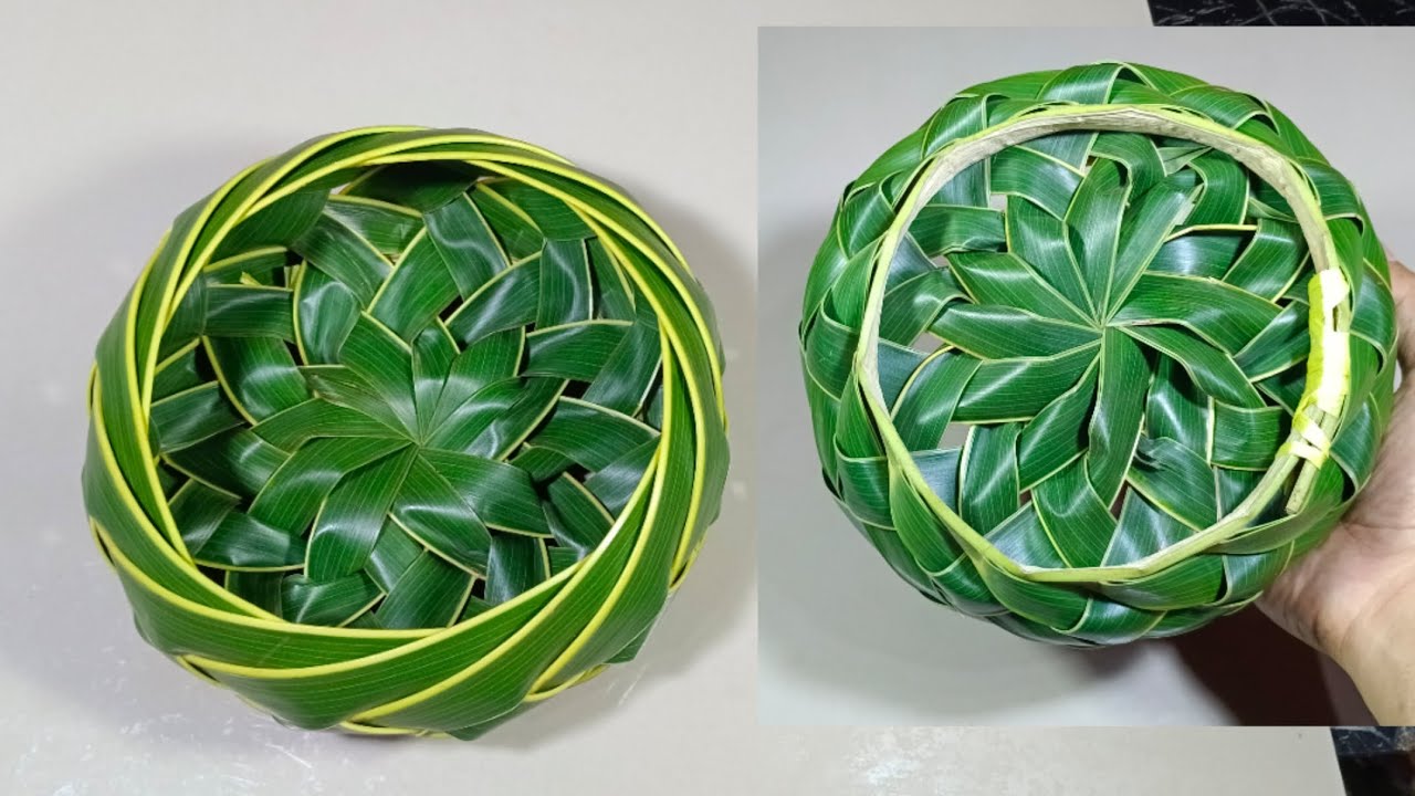 Cara membuat keranjang buah dari daun kelapa /Nasuki titik terang