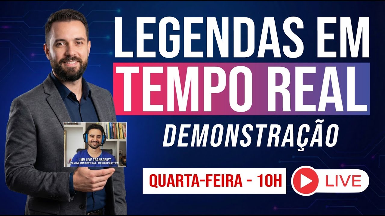 Como ter Legendas em Tempo Real em Transmissões ao Vivo (Demonstração na Prática) | Café & Tech