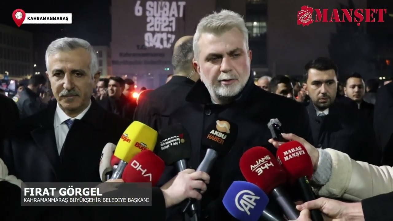 Kahramanmaraş'ta deprem şehitleri dualarla anıldı