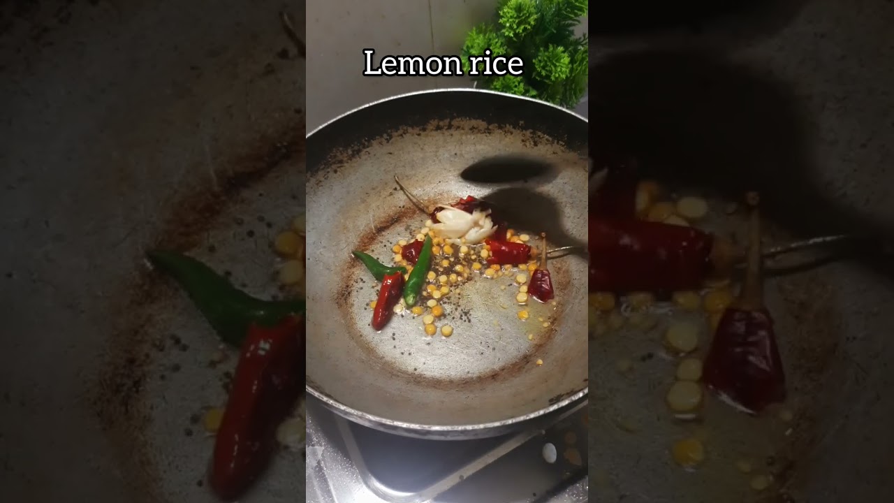 just 5 minter🍋 லெமன் சாதம்/lemon rice recipe #shorts #youtubeshorts #lemonrice #trendingshorts