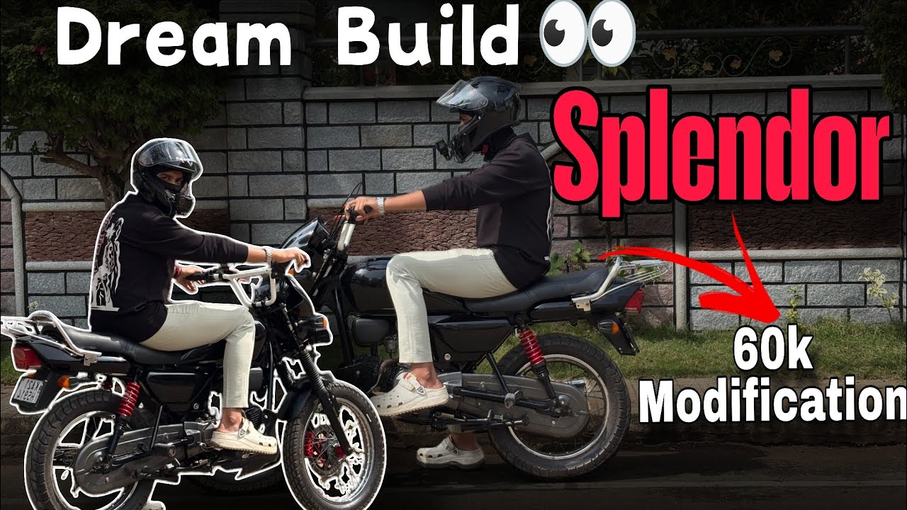 Splendor fully modified 👀 Dream build 🫠#splendor #splendormodified #bike #dream 