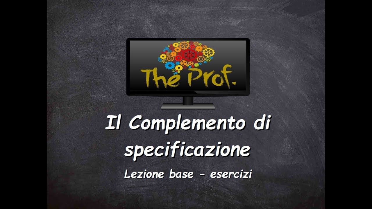 Analisi logica: Il Complemento di specificazione (esercizi)