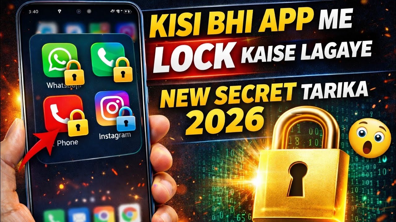 App Lock Kaise kare | App Me Lock Kaise Lagaye | App Per Lock Kaise Lagate Hai | App Lock Settings 