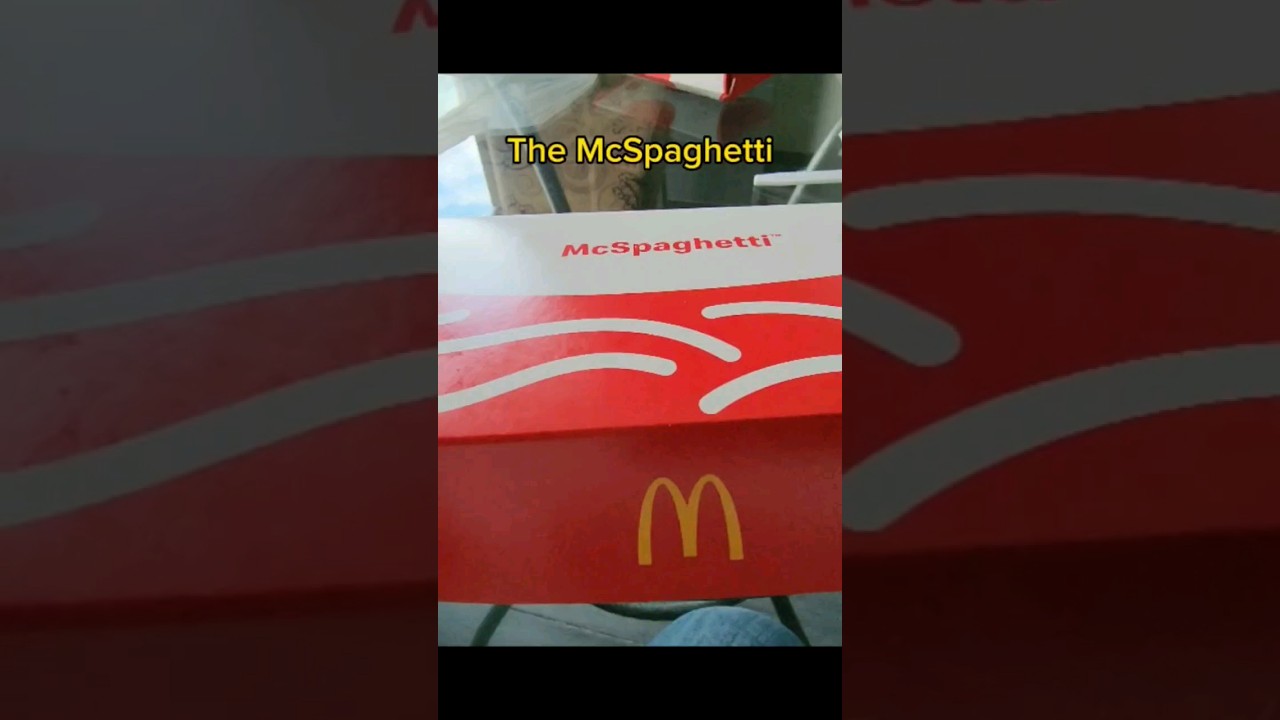 The McSpaghetti! Only available at McDonald's in the Philippines!