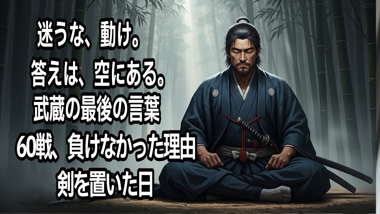 【五輪書】迷ったとき、武蔵ならどうするか〜地・水・火・風・空が教えてくれる、後悔しない選び方〜【宮本武蔵】【剣聖の教え】