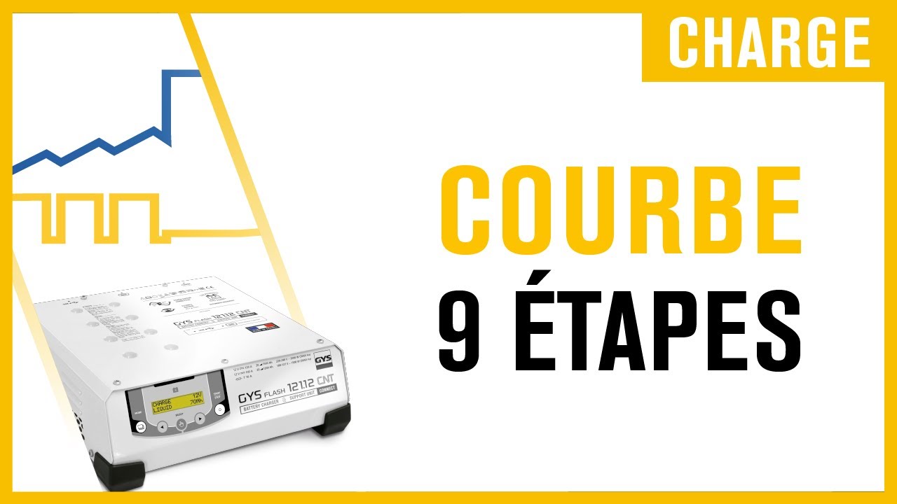 Gysflash Pro : Courbe de charge à 9 étapes expliquée
