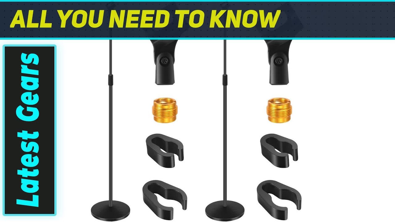 Copkim 2 Sets Round Base Mic Stands: The Ultimate Versatile Choice