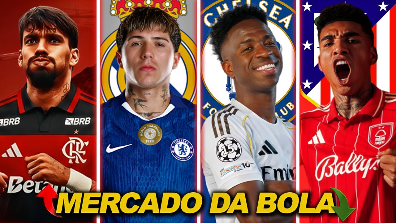 Paquet&aacute; confirmado, Chelsea quer trocar Enzo por Vini Jr, Simeone mira Igor Jesus | MERCADO DA BOLA
