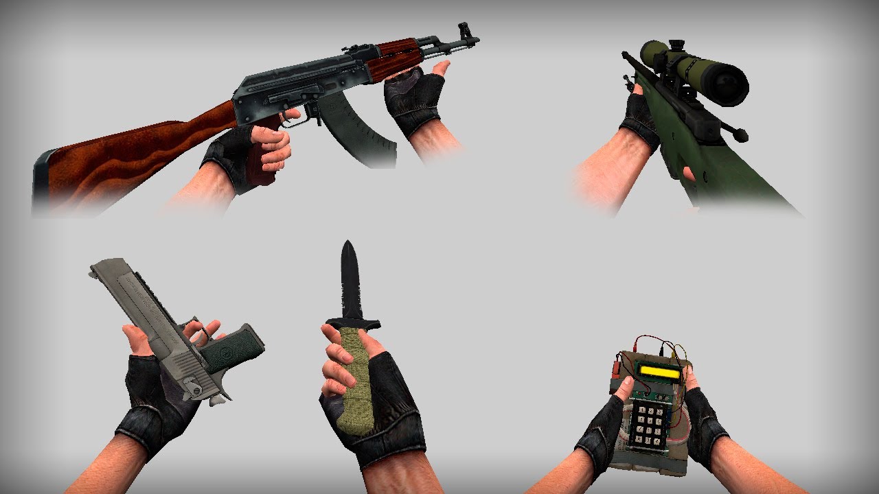 Armas de CSGO con Brazos de CSS para CS 1.6 | Proyecto GoldSrc