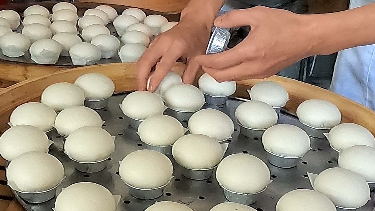 Как приготовить соленую кремовую булочку из лавы - тайваньская уличная еда