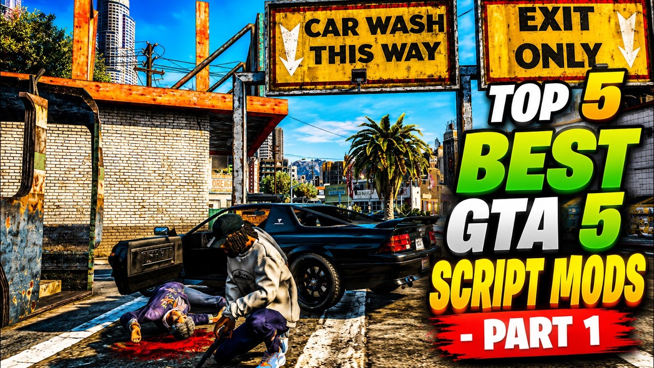 Top 5 Best Script Mods In GTA 5 - Part 1 || Best Scripts  For GTA V || GTA V Mods 2024