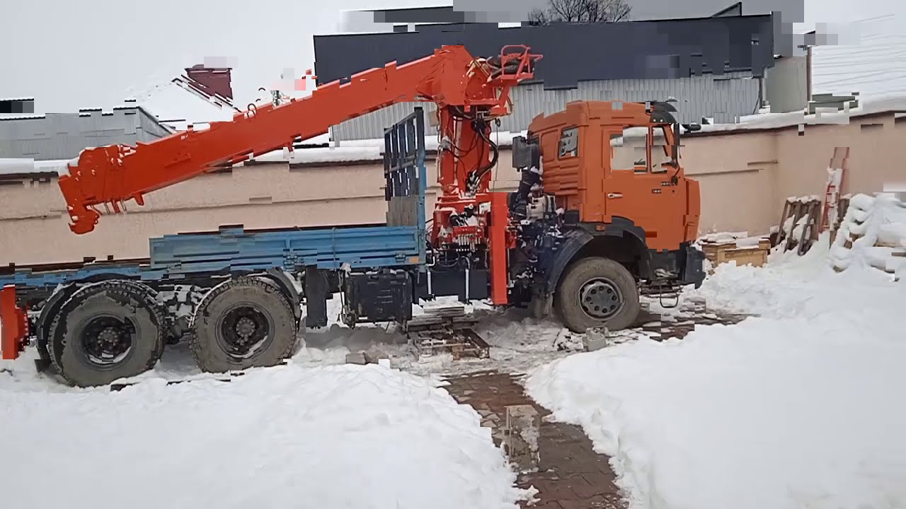 первый запуск после сборки кму 8 тонн динтек 2056