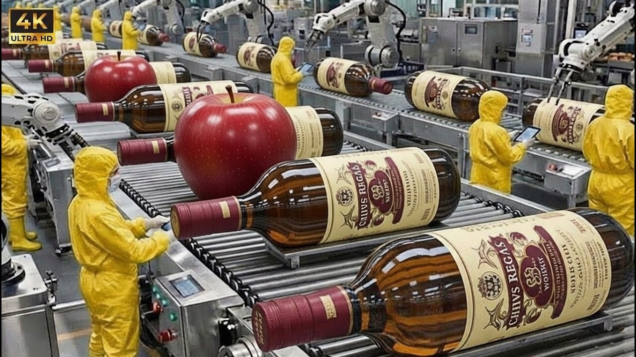 How They Extract 1 Million Gallons of Apple Juice Per Week — Full Factory Process