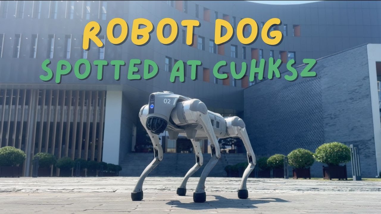 Robot Dog Spotted at CUHK-Shenzhen Library!