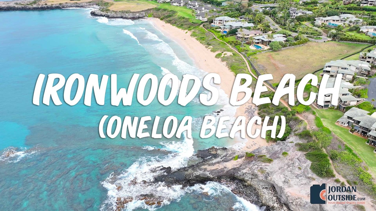 Ironwoods Beach (Oneloa Beach) on the northwest side of Maui, Hawaii