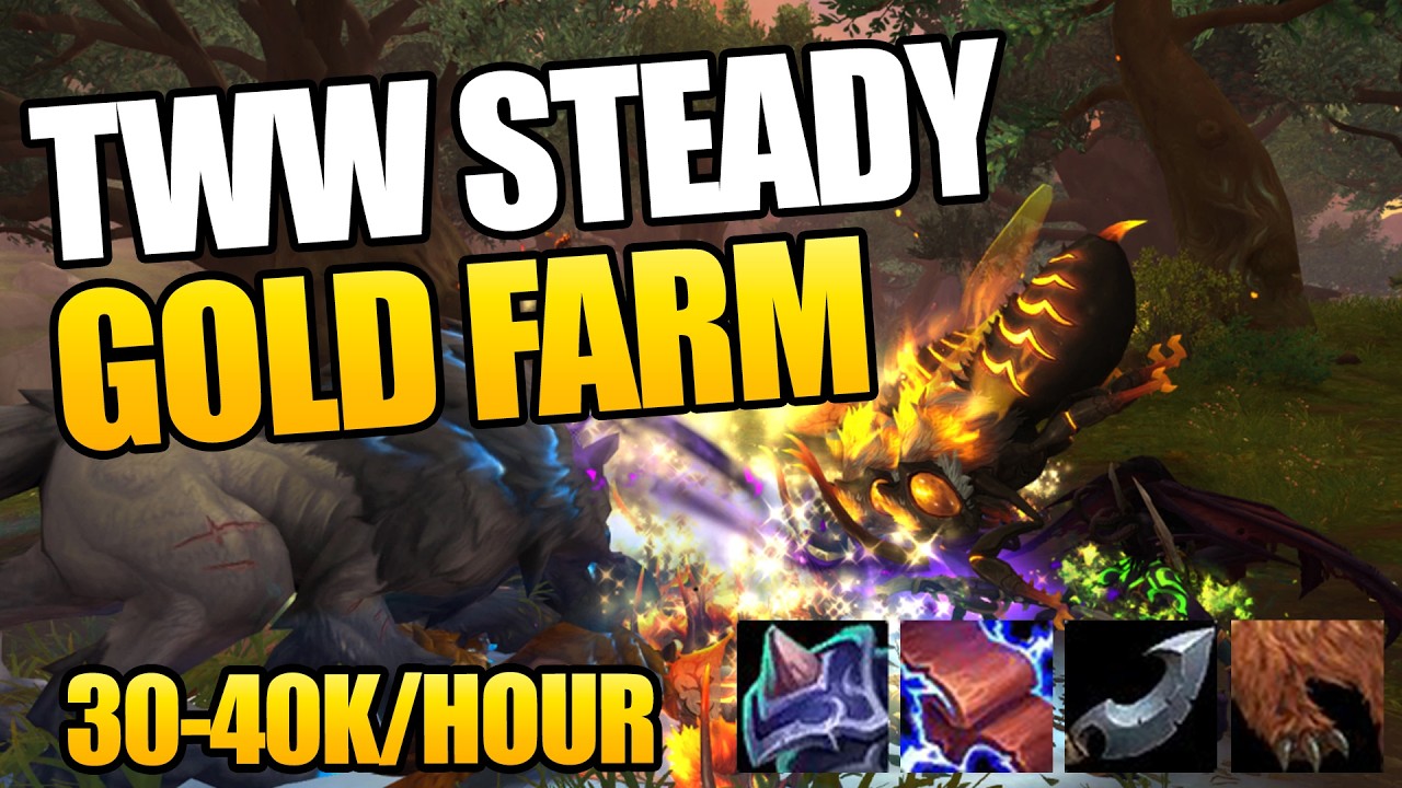 BEST Steady Gold Farm in The War Within [TWW WoW]