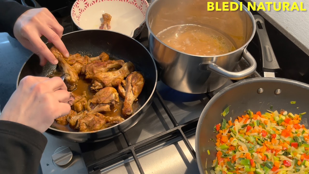 طبق شهي بالدجاج و الاسباجيتي - a delicious dish with chicken and spaghetti ❤️