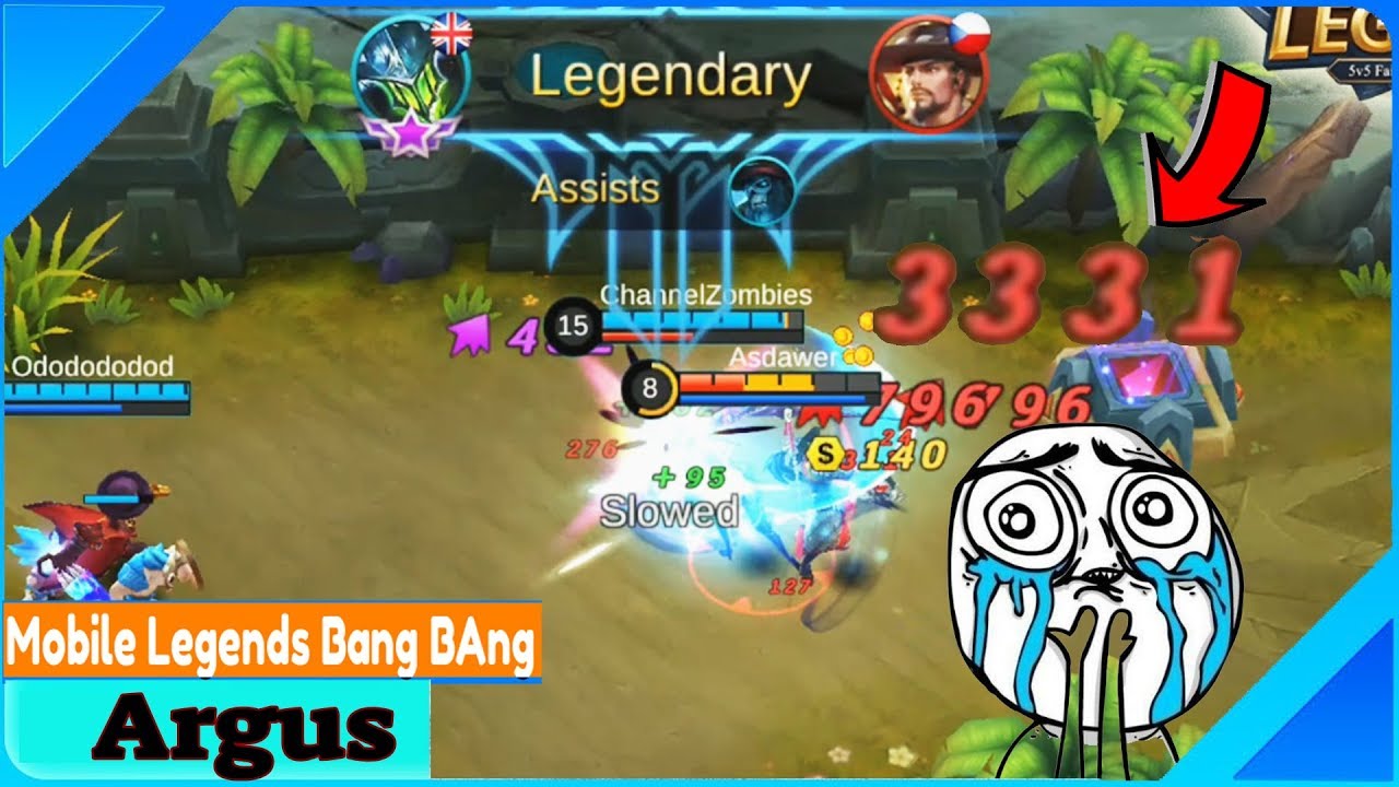 Argus Mobile Legend New Build Rank World 2018 | Fighter Immortal | MLBB P4