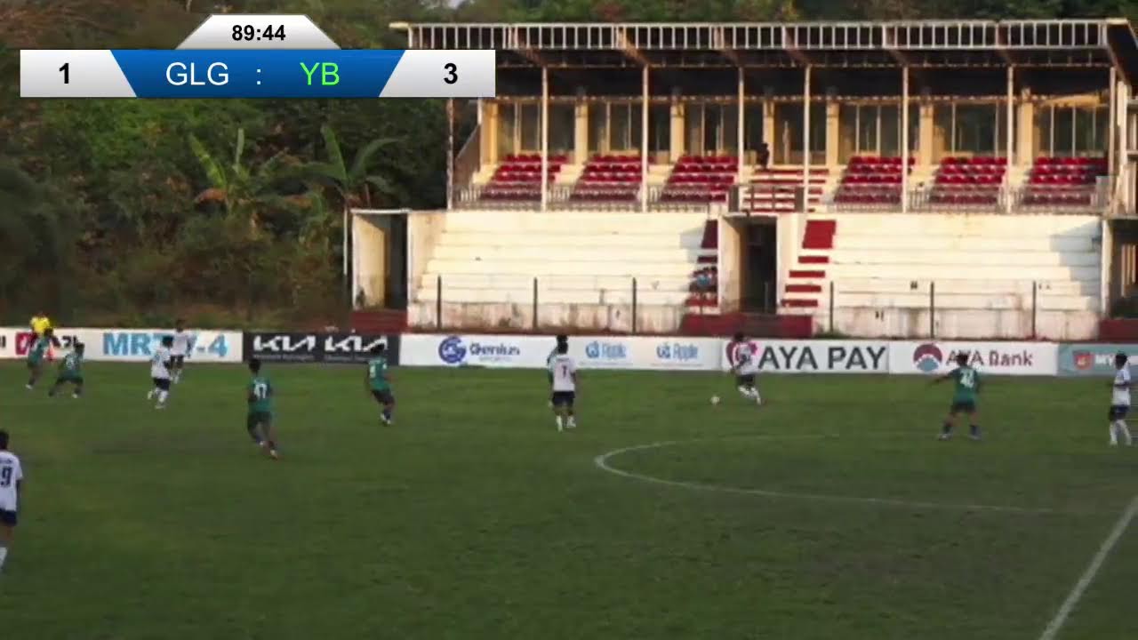 Myanmar National League II ( Week 14 ) Glory Goal ( White ) Vs YB Utd( Green )