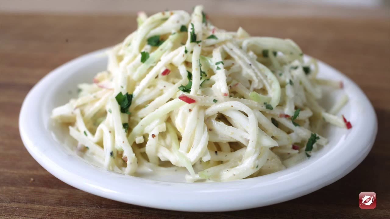 How To Make Kohlrabi Slaw!!