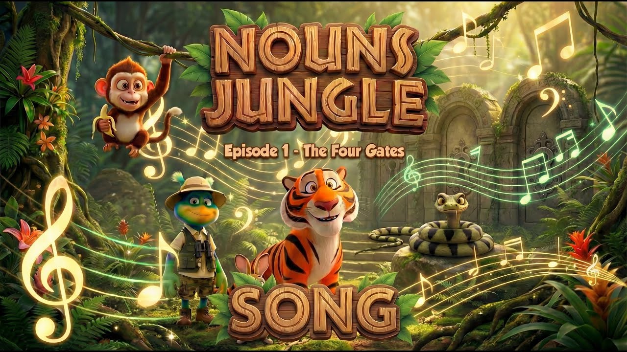 What Are Nouns? (Song) | Episode 1 (The Four Gates) | Nouns Jungle | Ed's Adventures