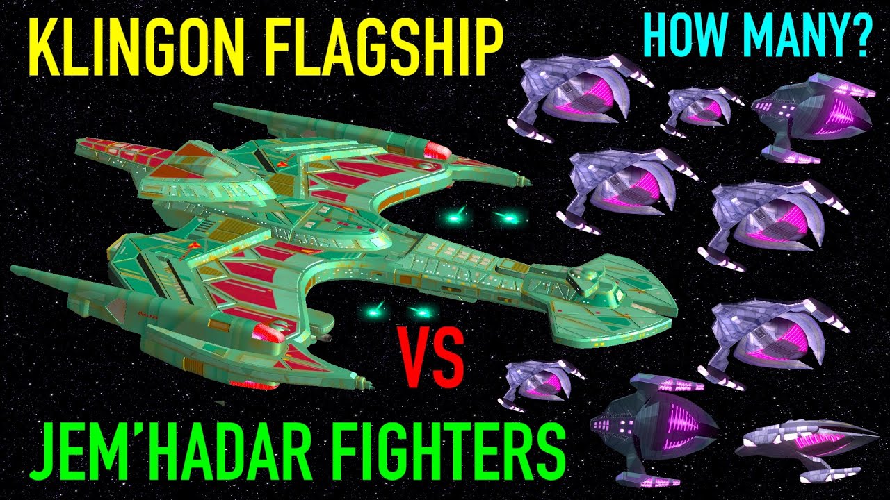 How Many Jem'Hadar Fighters Can Klingon Flagship Destroy? - Star Trek Starship Battles