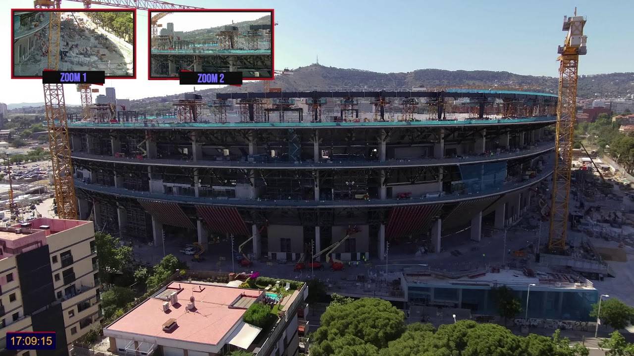 Emissi&oacute; en directe 4K! 08/06/26 de Las Obras del Camp Nou!