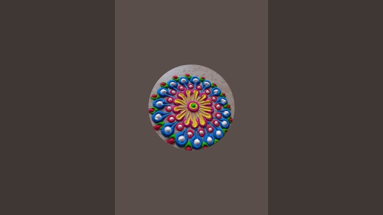 Aaj ki Rangoli 💯🔥 Simple and Easy Rangoli 💯