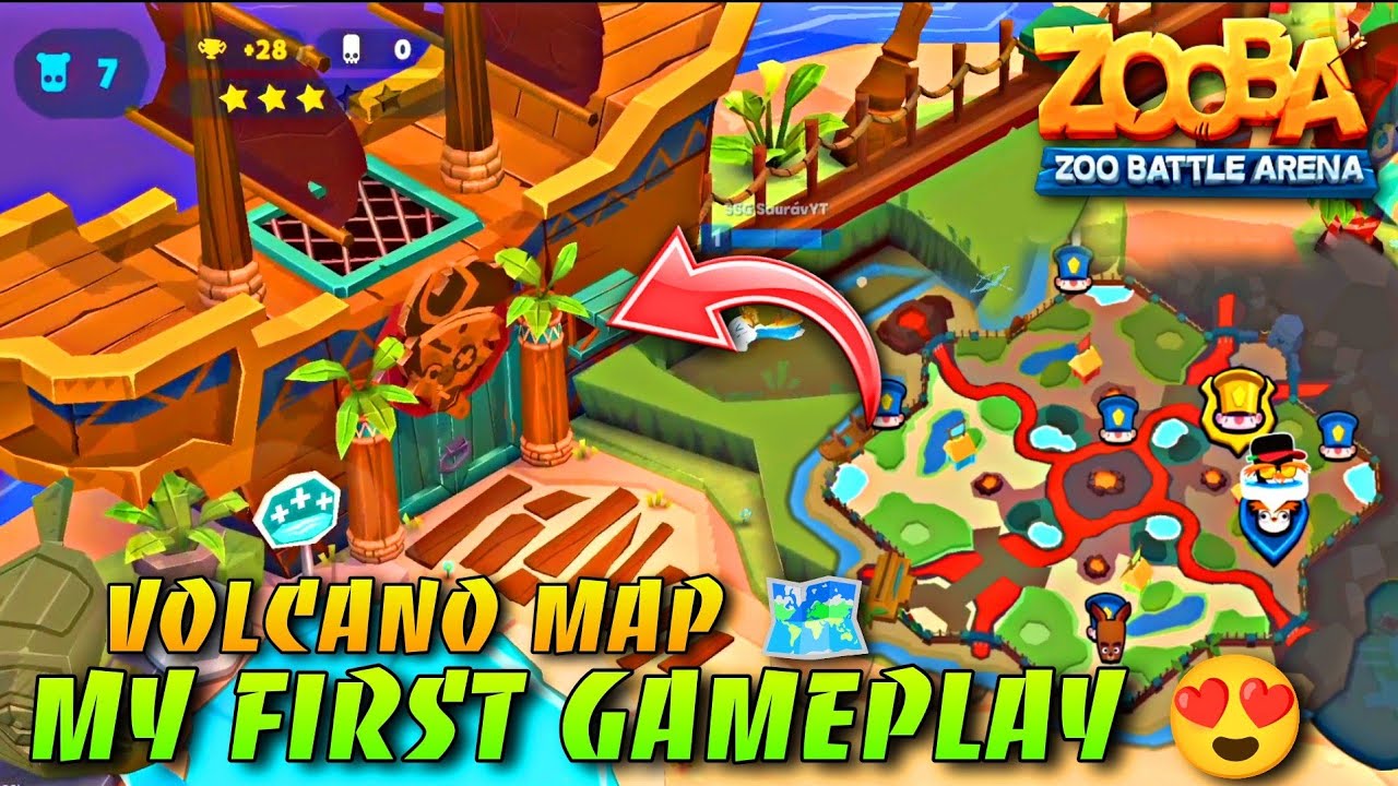 Zooba | NEW *Volcano Lava Map* Gameplay 😍 #zooba #volcano #lavamap #newmap