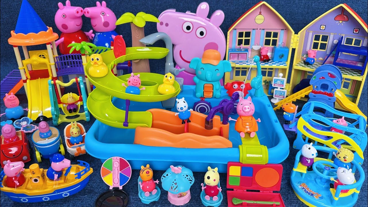 15 Minutes Satisfying with Unboxing Peppa Pig Slide Swimming Pool Toys Collection ASMR｜Review Toys