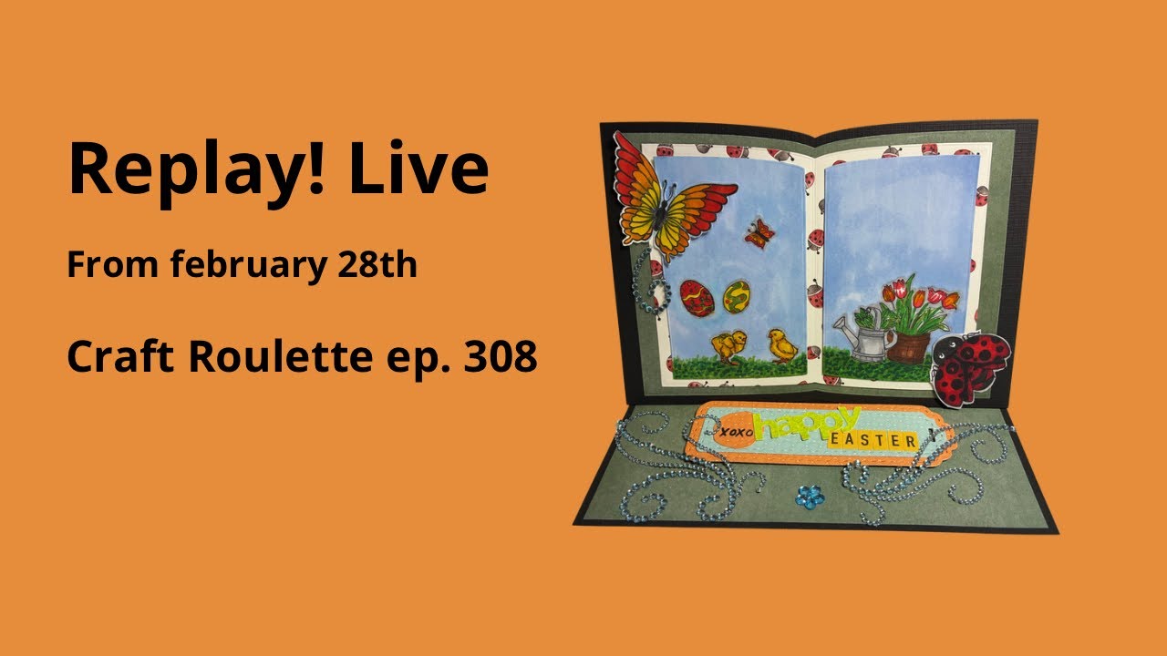 Making my craft roulette card with you all