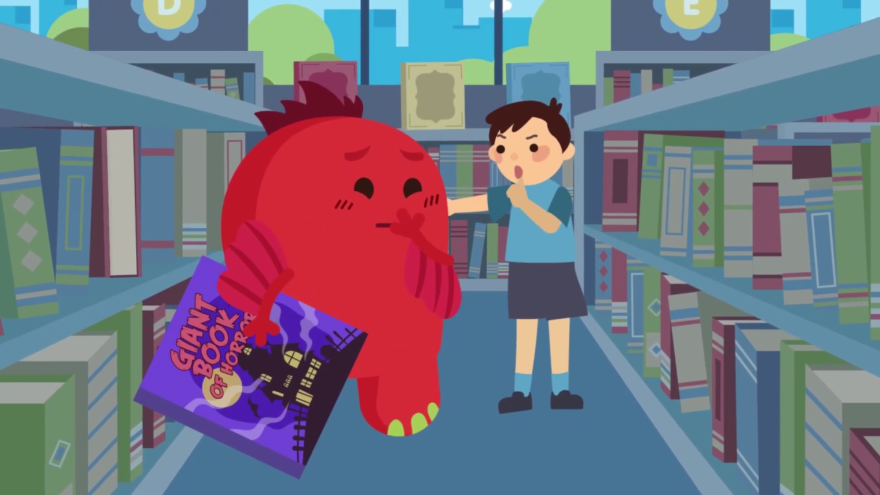 Keeping Quiet | Library Etiquette for Children feat. Monsters United