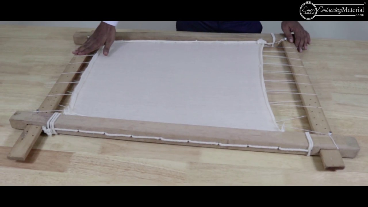 How to attach Fabric with Hand Embroidery Frame