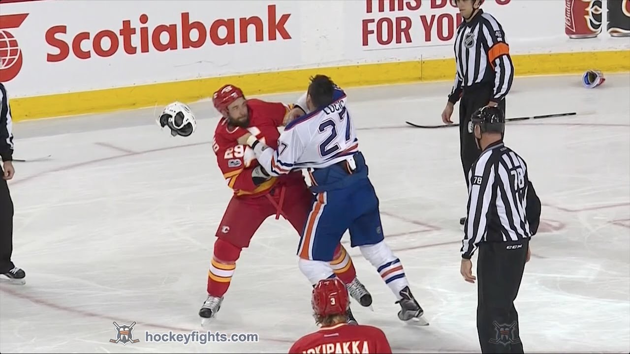 Milan Lucic vs Deryk Engelland Jan 21, 2017